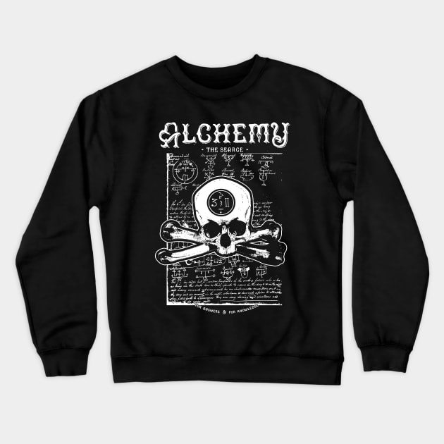 Alchemy In Search of Truth Occult Crewneck Sweatshirt by Esoteric Origins